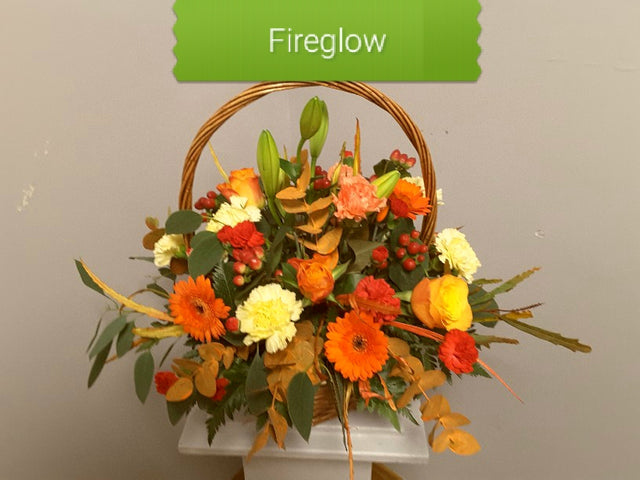 Fireglow Basket Arrangement